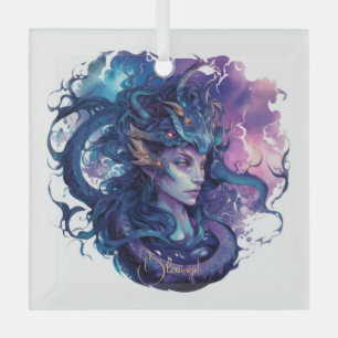 Create Your Own Mythical Medusa Gorgon Glass Tree Decoration
