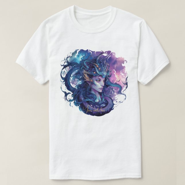 Create Your Own Mythical Medusa Gorgon T-Shirt (Design Front)