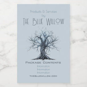 Create Your Own Mytsical Blue Tree Apothecary  Food Label
