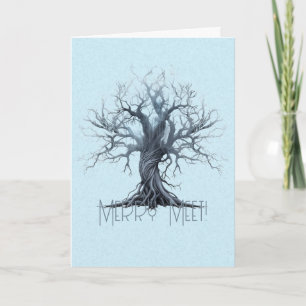 Create Your Own Mytsical Blue Tree  Card