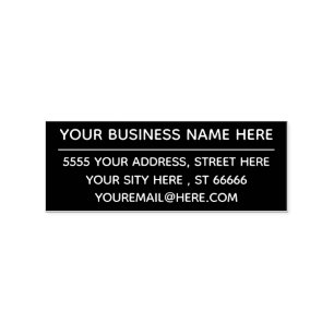Create Your Own Name Address Colour Stamp Example