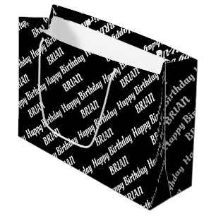 Create Your Own Name Birthday Large Gift Bag