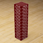 Create Your Own Name Birthday wine box<br><div class="desc">Create Your Own Name Birthday Wine Box</div>