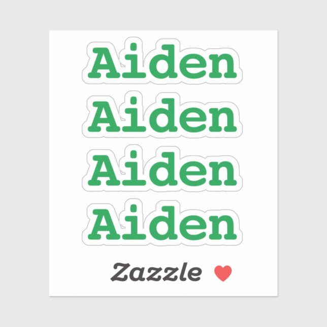 Create Your Own Name Green Type Font (Sheet)