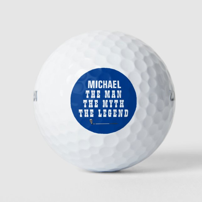 Create Your Own Name Initials Golf Balls (Front)