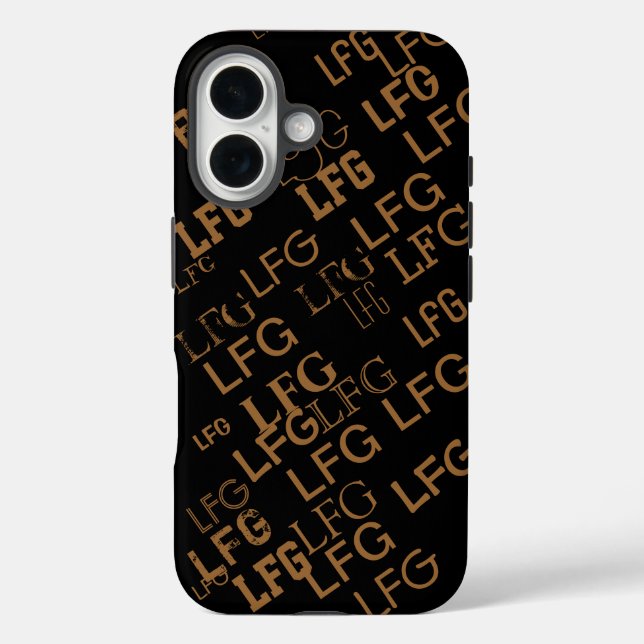create your own name-initials pattern Case-Mate iPhone case (Back)
