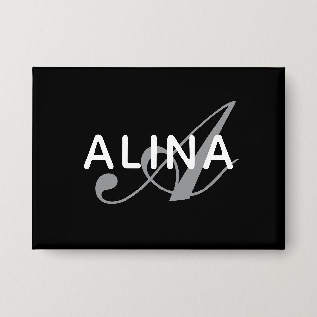 Create Your Own Name Monogram Rectangle 3.5" x 2.5 (Front)