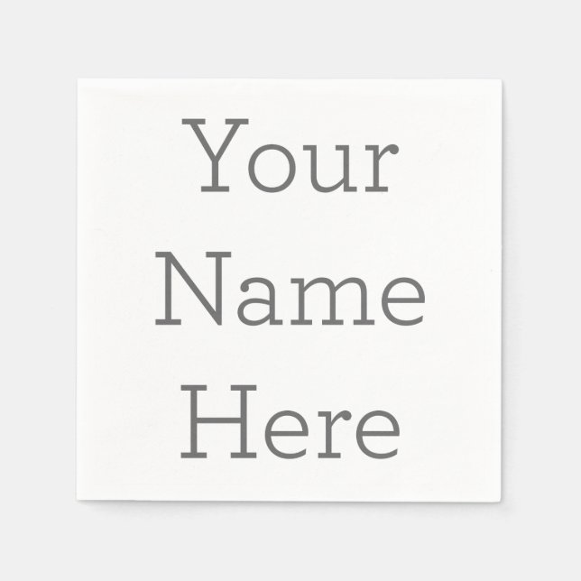 Paper Napkins, Standard Cocktail (Front)