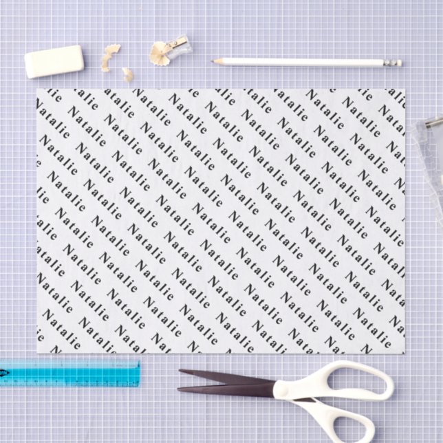 Create Your Own Name Personalised Tissue Paper (Craft)