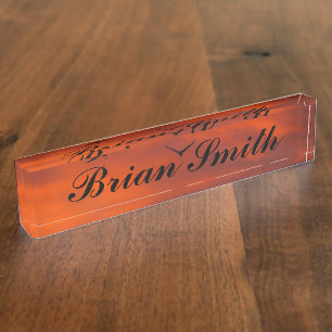 Create your own name plate