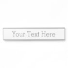 Create Your Own Name Plate