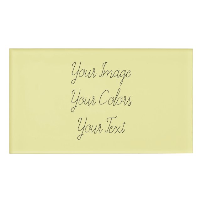Create Your Own Name Tag (Front)