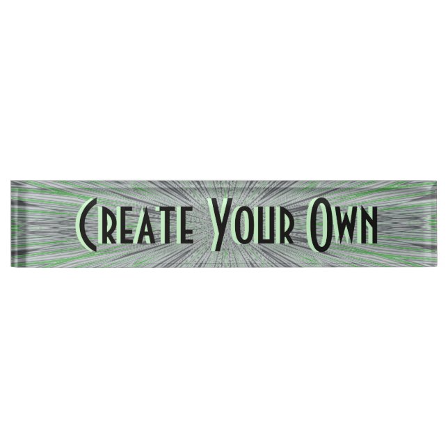 Create Your Own Nameplate (Front)