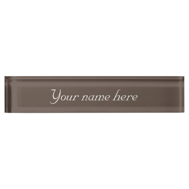 Create your own nameplate (Front)