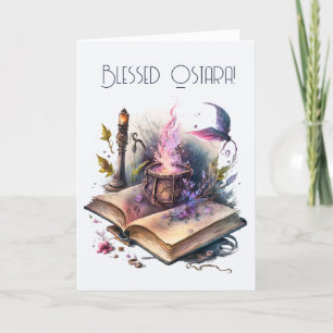 Create Your Own Nature Magic Spell Book Holiday Card