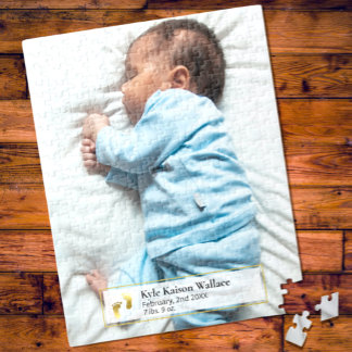 Create Your Own Newborn Baby Photo Jigsaw Puzzle