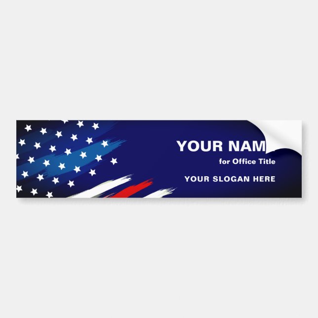 Create Your Own Next Political Campaign Modern  Bumper Sticker (Front)