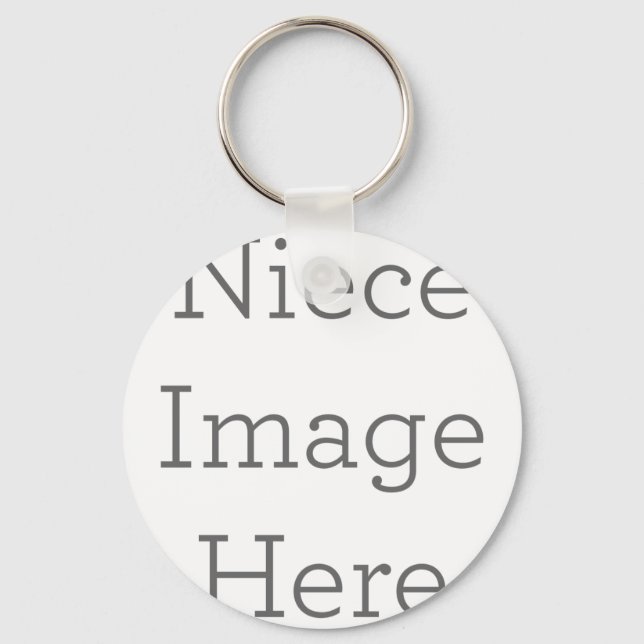 Metal Circle Keychain, 5.08 cm (Front)