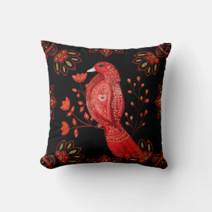 Create Your Own Nordic Red Cardinal Cushion