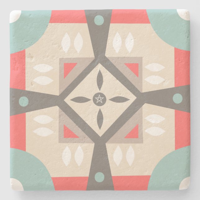 Create Your Own Nordic Style Decorative Yule Stone Coaster (Front)