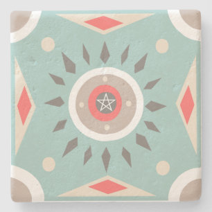 Create Your Own Nordic Style Yule Star Ornament Stone Coaster