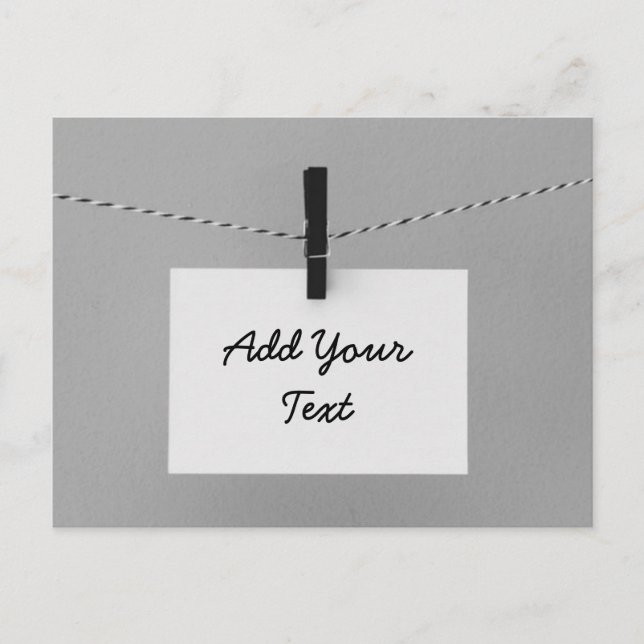 Create Your Own Note Personalise It Postcard (Front)