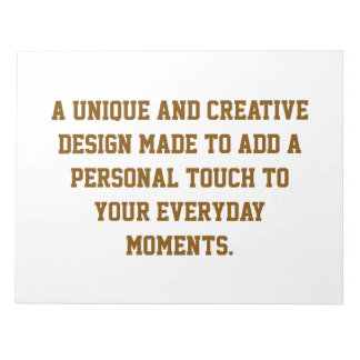Create Your Own Notepad