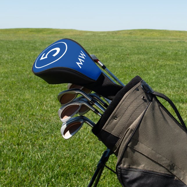 Create Your Own Number Monogram Personalised  Golf Head Cover (In Situ)