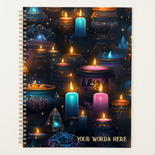 Create Your Own Occult Candles & Cauldrons Blue Planner
