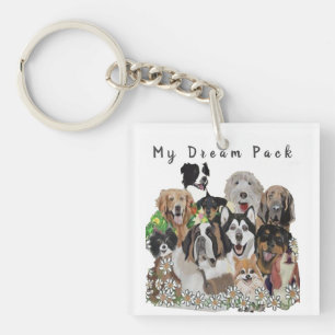 Create Your Own Or Not Template Happy Dog Pack Key Ring