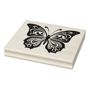 Create Your Own Ornate Fantasy Butterfly Rubber Stamp