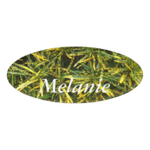 Create your own oval name tag