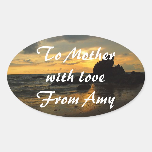 Create your own oval sticker (Front)