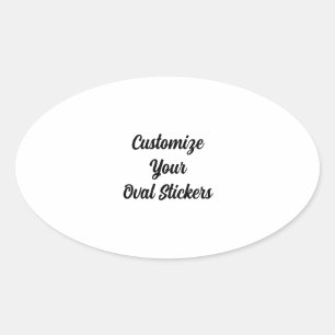 Create Your Own Oval Sticker