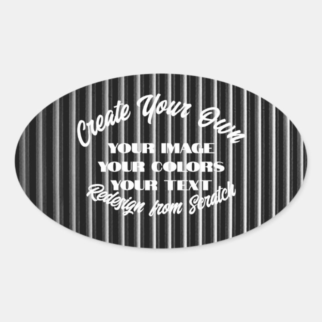 Create Your Own Oval Sticker (Front)