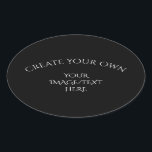 Create Your Own Oval Sticker<br><div class="desc">Create your own custom party and event supplies and favours,  personalised gifts,  promotional merch and more. Visit Corona Radiata Cards to view our entire collection.</div>