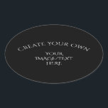 Create Your Own Oval Sticker<br><div class="desc">Create your own custom party and event supplies and favours,  personalised gifts,  promotional merch and more. Visit Corona Radiata Cards to view our entire collection.</div>