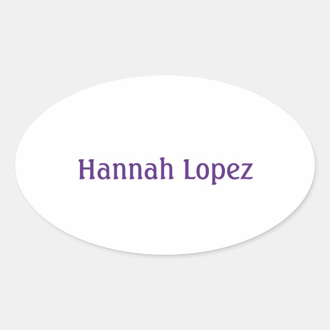 Create Your Own Oval Sticker (Front)