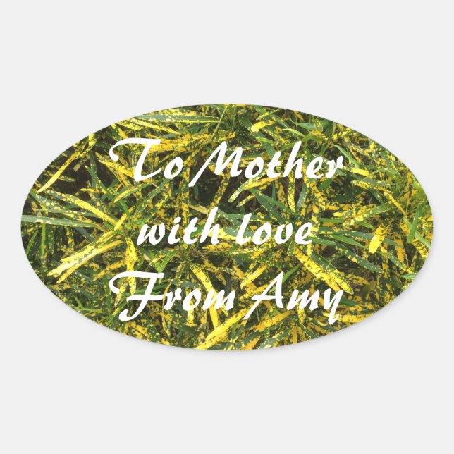 Create your own oval sticker (Front)