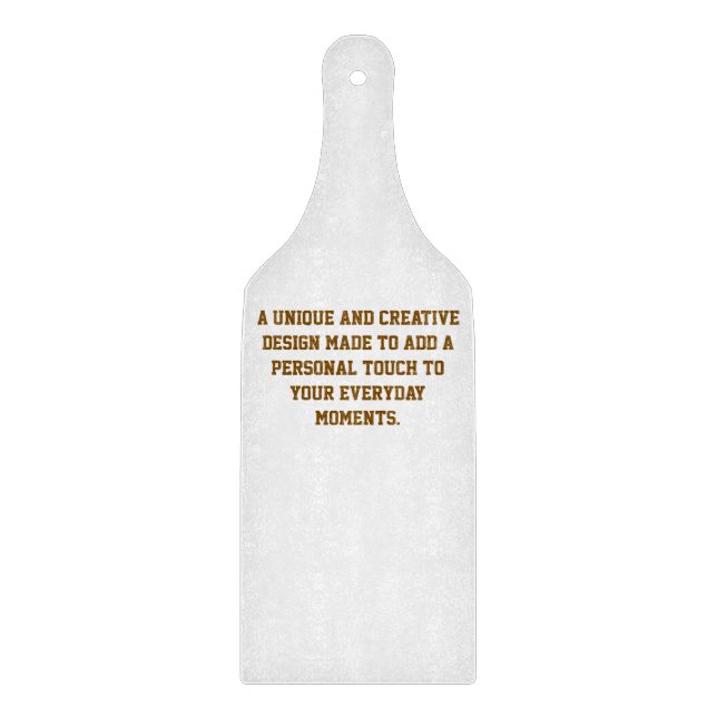 Create Your Own Paddle Glass Cutting Board (Front)