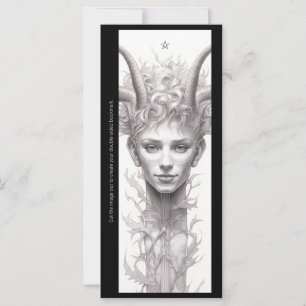 Create Your Own Pagan Archaic Pan Bookmark Card