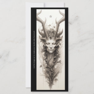 Create Your Own Pagan Cernunos Bookmark Card