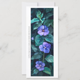Create Your Own Painted African Violets Bookmark