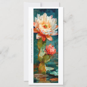 Create Your Own Painted Cactus Blossom Bookmark