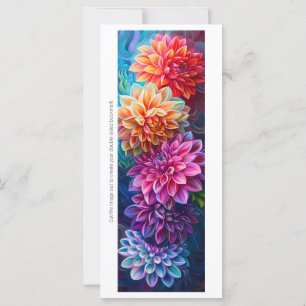 Create Your Own Painted Mums Bookmark Card