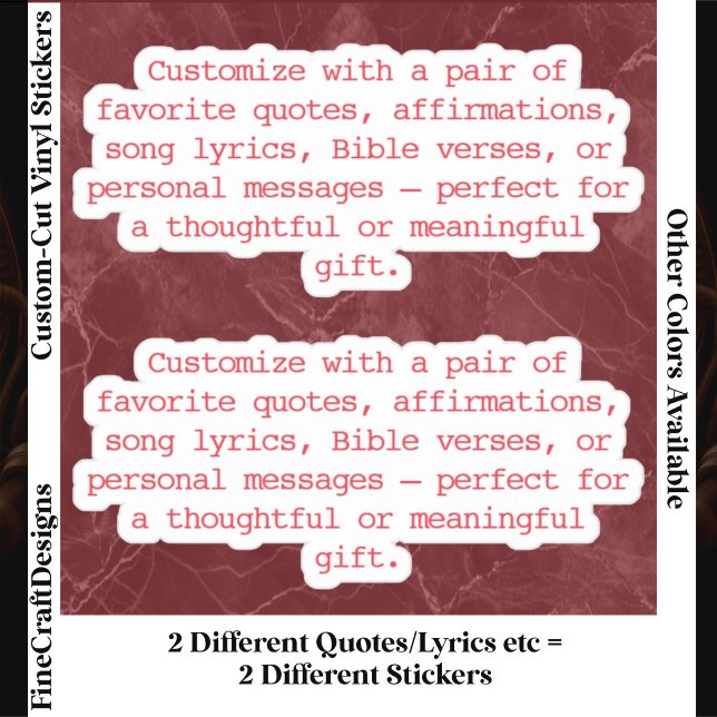Create Your Own Pair of Custom Quote Verse Red XS (Creator Uploaded)