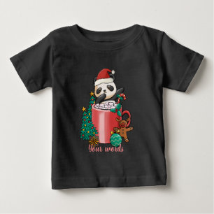Create Your Own Panda Hot Cocoa Baby T-Shirt