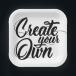 Create Your Own Paper Plate<br><div class="desc">Design your own high quality products by adding your own custom text and images! Easily replace the current background and text shown on this item with anything you’d like using the editing tool and choose from hundreds of other items in our shop for all purposes and occasions. Visit Michelle’s Gifts...</div>