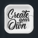 Create Your Own Paper Plate<br><div class="desc">Design your own high quality products by adding your own custom text and images! Easily replace the current background and text shown on this item with anything you’d like using the editing tool and choose from hundreds of other items in our shop for all purposes and occasions. Visit Michelle’s Gifts...</div>