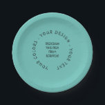 Create Your Own Paper Plate<br><div class="desc">Create your own custom party,  baby shower,  wedding and event favours,  custom colour craft supplies,  personalised gifts for any occasion,  fun stuff and more. Visit Atomic Babies on Zazzle to view our entire collection.</div>